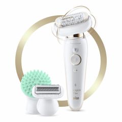 Máy Nhổ Tẩy Lông Braun Silk·épil 9 Flex SES 9020 3D - An Toàn, Hiệu Quả Cho Vùng Bikini, Nách Mịn Màng, Sử Dụng Khô & Ướt
