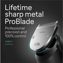 Tông Đơ Cắt Tóc Đa Năng Braun 11-in-1 - 40 Cài Đặt Độ Dài, Chăm Sóc Râu, Cơ Thể và Tóc Chính Xác, Pin Li-Ion 100 Phút