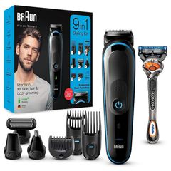 Tông Đơ Cắt Tóc Braun Series 5 9 In 1 - Đa Năng, Chống Nước, Dùng Trong Nhà Tắm, Lưỡi Dao Sắc, Thời Gian Chạy 100 Phút