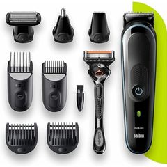 Tông Đơ Cắt Tóc Braun Series 5 9 In 1 - Đa Năng, Chống Nước, Dùng Trong Nhà Tắm, Lưỡi Dao Sắc, Thời Gian Chạy 100 Phút