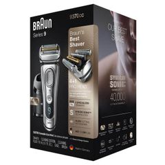 Máy cạo râu Braun Series 9 9370CC - Công nghệ cạo ướt khô, chống nước, sạc nhanh, quà tặng hoàn hảo cho nam giới