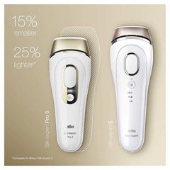 Máy Triệt Lông Braun Silk-Expert Pro 5 - Công Nghệ IPL Thế Hệ Mới, Giảm Lông Vĩnh Viễn, Bảo Hành 24 Tháng