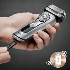 Máy Cạo Râu Braun Series 9 9330S - Máy Cạo Râu Chính Xác, Chống Nước, Pin Li-Ion, Sạch Dễ Dàng, Made in Germany