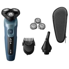 Máy Cạo Râu Philips Norelco 6500 S5366/95 - Đa Năng Cạo Râu Khô & Ướt, Tỉa Lông Mũi, Thiết Kế Thân Thiện Với Da