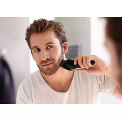 Máy Cạo Râu Philips Norelco 6500 S5366/95 - Đa Năng Cạo Râu Khô & Ướt, Tỉa Lông Mũi, Thiết Kế Thân Thiện Với Da