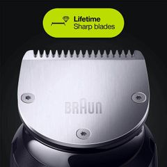 Tông Đơ Đa Năng Braun MGK7221 10 Trong 1 - Cắt Tóc, Cạo Râu, Tỉa Lông Mũi, Chăm Sóc Cơ Thể, Pin Sạc, Chống Thấm Nước
