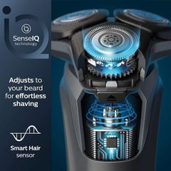 Máy Cạo Râu Điện PHILIPS S5579 - Cạo Khô & Ẩm, Công Nghệ SkinIQ, Đầu Uốn 360°, Kèm Hộp Du Lịch và Đế Sạc - Giải Pháp Cạo Râu Thông Minh