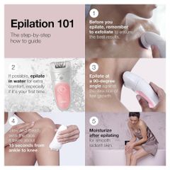 Máy tẩy lông Braun Silk-épil 5 5-620 Wet & Dry - Thiết bị làm đẹp nhẹ nhàng, chính xác cho làn da mịn màng lâu dài