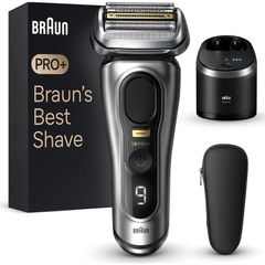 Máy Cạo Râu Braun Series 9 Pro+ 9567cc - Công Nghệ Cạo Sát, SmartCare 6 trong 1, Khô & ướt - Sản phẩm Đức Chính Hãng