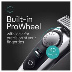Tông Đơ Cắt Tóc Đa Năng Braun Series 9 9340 - Bộ Dụng Cụ 8 trong 1, Pin Li-Ion, Công Nghệ AutoSense, Đặt Độ Dài Tùy Chỉnh
