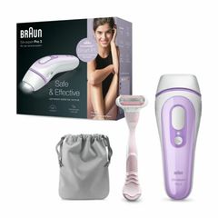 Máy Triệt Lông Vĩnh Viễn Braun Silk-Expert Pro 3 - Công Nghệ IPL An Toàn, Hiệu Quả cao cho Da Chân, Nách và Vùng Bikini