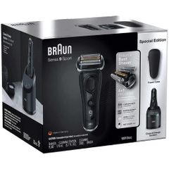 Máy Cạo Râu Điện Cao Cấp Braun Series 9 9310cc Black - Cạo Sát, Bảo Vệ Da, Sản Xuất tại Đức, Công Nghệ Tiên Tiến 40.000 Hành Động Cắt/Phút