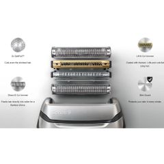Bộ Lưỡi Thay Thế Máy Cạo Râu Braun Series 9 - 92S 92B 92M Chính Hãng - Phụ Kiện Cạo Râu Bền Bỉ, Hiệu Quả, Xuất Xứ Đức