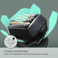Máy Cạo Râu Panasonic ES-LS9A-K 6 Lưỡi Sạc Tự Động - Cạo Ướt Khô, Thiết Kế Ergonomic Cao Cấp, Công Nghệ Mag-Lev Tiên Tiến