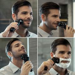 Máy Cạo Râu Panasonic ES-LS9A-K 6 Lưỡi Sạc Tự Động - Cạo Ướt Khô, Thiết Kế Ergonomic Cao Cấp, Công Nghệ Mag-Lev Tiên Tiến