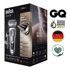 Máy cạo râu cao cấp Braun Series 9 Pro - Công nghệ Sonic, Tông đơ ProLift, Hộp sạc di động, Sản xuất tại Đức