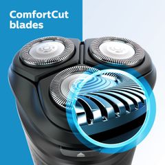 Máy Cạo Râu Khô Và Ướt Philips 3500 S3122 - Cạo êm ái, độ bám sát 5 hướng, dễ dàng vệ sinh, dùng trong phòng tắm, pin sạc 60 phút