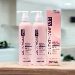 Kem Dưỡng Thể Trắng Da Ban Ngày Pretty Skin - Body Lotion Glutathione V10 Chống Nắng Giúp Làm Sáng Da và Giảm Nám Tàn Nhang 250ml