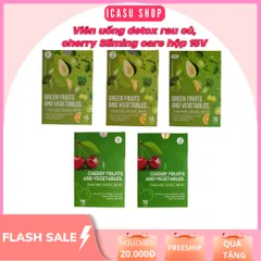 Viên Uống Detox Rau Củ Green Fruits And Vegetables, Cherry  Slimming Care