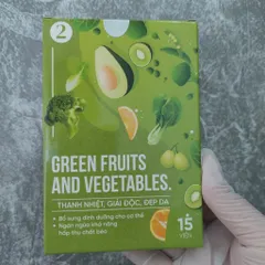 Viên Uống Detox Rau Củ Green Fruits And Vegetables, Cherry  Slimming Care