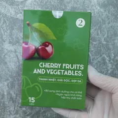 Viên Uống Detox Rau Củ Green Fruits And Vegetables, Cherry  Slimming Care