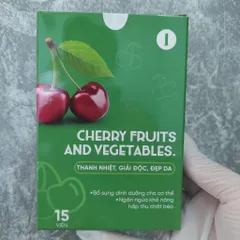 Viên Uống Detox Rau Củ Green Fruits And Vegetables, Cherry  Slimming Care