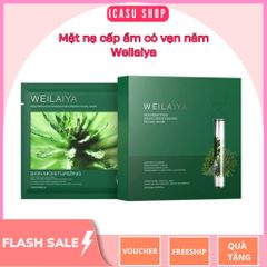Mặt nạ dưỡng da, dưỡng ẩm khóa nước, tái sinh da cỏ vạn năm Weilaiya hộp 10 miếng [Cận date T7/2025]