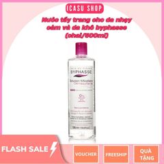 Nước Tẩy Trang Byphasse 500ml - Giải Pháp Tẩy Trang Cho Da Nhạy Cảm, Khô, Không Cần Rửa Lại - Công Nghệ Micellar Hiện Đại