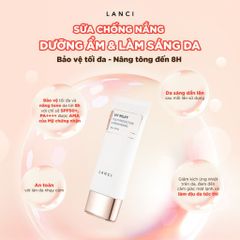 Sữa Chống Nắng Hạ Nhiệt Lanci UV Milky 50g - Bảo Vệ Da SPF 50, Dưỡng Ẩm và Làm Dịu Da, An Toàn Cho Da Nhạy Cảm