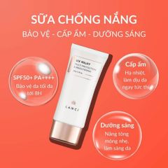Sữa Chống Nắng Hạ Nhiệt Lanci UV Milky 50g - Bảo Vệ Da SPF 50, Dưỡng Ẩm và Làm Dịu Da, An Toàn Cho Da Nhạy Cảm