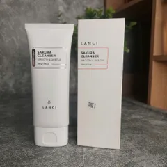 Sữa Rửa Mặt Dịu Nhẹ Lanci Sakura Cleanser - Bọt Mịn Chiết Xuất Hoa Anh Đào Hàn Quốc 100g, Giữ Ẩm & Làm Sáng Da