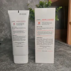 Sữa Rửa Mặt Dịu Nhẹ Lanci Sakura Cleanser - Bọt Mịn Chiết Xuất Hoa Anh Đào Hàn Quốc 100g, Giữ Ẩm & Làm Sáng Da