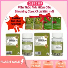 Viên Thảo Mộc Giảm Cân Slimming Care X3 - Detox Từ Trái Cây & Rau Quả, Giảm Cân An Toàn, Không Cần Kiêng Ăn, Sản Phẩm Thiên Nhiên