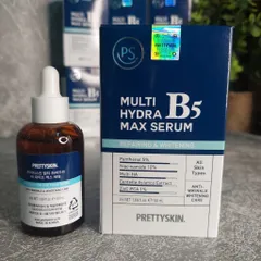Tinh Chất Phục Hồi Dưỡng Trắng Multi Hydra B5 Max Serum Prettyskin 50ml - Serum Kiểm Soát Dầu và Giảm Mụn Cho Da Dầu Mụn Hàn Quốc
