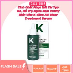 Tinh Chất Phục Hồi Tái Tạo Da Pretty Skin Vita K-Cica AC Clear Serum 50ml - Hỗ Trợ Ngừa Mụn, Se Khít Lỗ Chân Lông, Làm Dịu Da