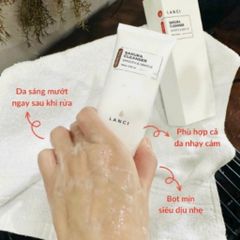 Sữa Rửa Mặt LANCI Sakura Cleanser 100g - Dịu Nhẹ, Làm Sạch Sâu, Cải Thiện Độ Ẩm, Dành Cho Da Nhạy Cảm