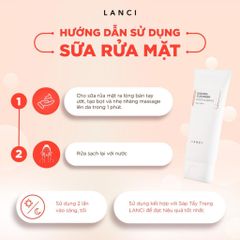 Sữa Rửa Mặt LANCI Sakura Cleanser 100g - Dịu Nhẹ, Làm Sạch Sâu, Cải Thiện Độ Ẩm, Dành Cho Da Nhạy Cảm