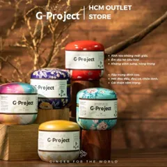 Bột Nano Gừng Tươi Bọc Đường Mía G Project 200gr - Giúp Tăng Cường Miễn Dịch, Chống Oxy Hóa, Thơm Ngon, An Toàn 100% Vegan