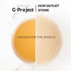 Bột Nano Gừng Tươi Bọc Đường Mía G Project 200gr - Giúp Tăng Cường Miễn Dịch, Chống Oxy Hóa, Thơm Ngon, An Toàn 100% Vegan