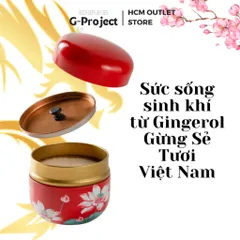 Bột Nano Gừng Tươi Bọc Đường Mía G Project 200gr - Giúp Tăng Cường Miễn Dịch, Chống Oxy Hóa, Thơm Ngon, An Toàn 100% Vegan