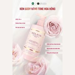 Kem Dưỡng Trắng Da Hoa Hồng Luxury Weilaiya 200ml - Chống Nắng SPF 30, Dưỡng ẩm, Làm Sáng Da Mỗi Ngày