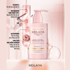 Kem Dưỡng Trắng Da Hoa Hồng Luxury Weilaiya 200ml - Chống Nắng SPF 30, Dưỡng ẩm, Làm Sáng Da Mỗi Ngày