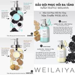 Bộ Dầu Gội Xả Phục Hồi Đa Tầng Nấm Truffle Weilaiya 450ml - Chăm Sóc Tóc Hư Tổn, Dưỡng ẩm Và Chống Oxy Hóa