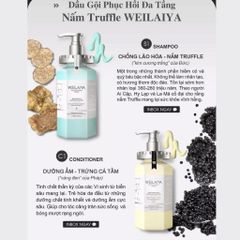 Bộ Dầu Gội Xả Phục Hồi Đa Tầng Nấm Truffle Weilaiya 450ml - Chăm Sóc Tóc Hư Tổn, Dưỡng ẩm Và Chống Oxy Hóa