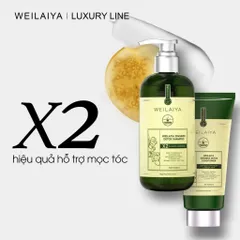 Bộ dầu gội xả gừng detox hỗ trợ mọc tóc Weilaiya Luxury