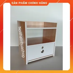 Tủ Đầu Giường 1 Ngăn Kéo Màu Gỗ Sồi - Đã Lắp Ráp Sẵn, Tiện Lợi Cho Phòng Ngủ, Chất Liệu Nhựa Cao Cấp, Gọn Gàng, Sang Trọng