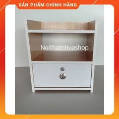 Tủ Đầu Giường 1 Ngăn Kéo Màu Gỗ Sồi - Đã Lắp Ráp Sẵn, Tiện Lợi Cho Phòng Ngủ, Chất Liệu Nhựa Cao Cấp, Gọn Gàng, Sang Trọng