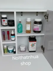 Tủ đựng mỹ phẩm, nước hoa và đồ cá nhân đa năng sang trọng, dễ lau chùi - Đã lắp ráp sẵn, tiện lợi cho mọi không gian sống