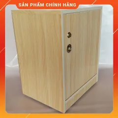 Tủ Đựng Đồ Đa Năng Có Bánh Xe Khóa Gỗ Sồi - Tiện Lợi, Đã Lắp Sẵn, Dễ Di Chuyển, Chất Lượng Cao, Thiết Kế Hiện Đại