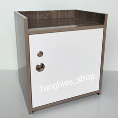 Táp đầu giường nhựa cao cấp 2 ngăn có khóa A08 - Thiết kế hiện đại, chống ẩm mốc, sẵn sàng sử dụng, hoàn hảo cho phòng ngủ.
